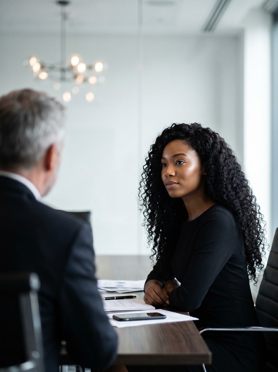 Réunion de travail entre consultants et dirigeants